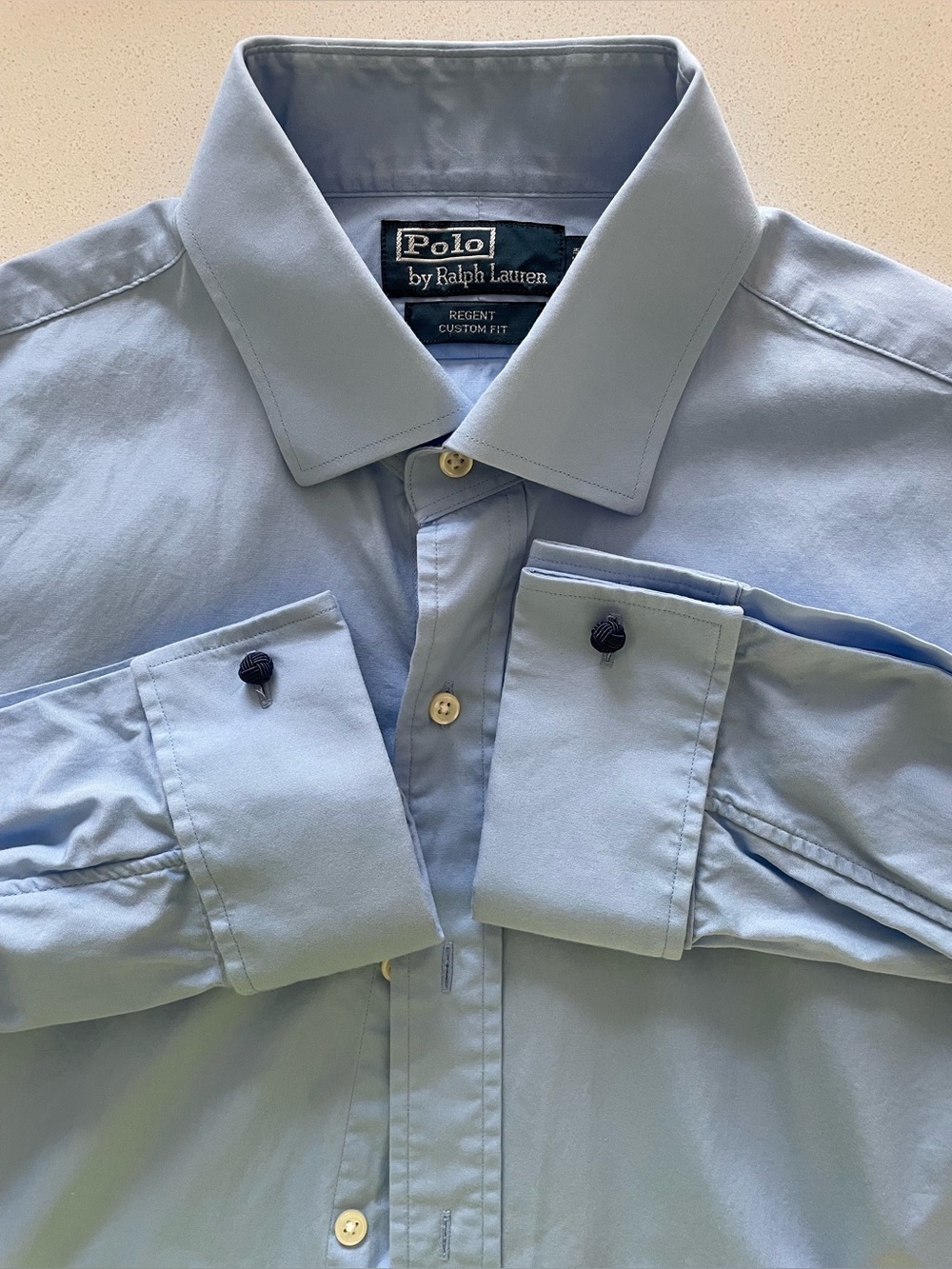 Polo Ralph Lauren - all cotton dress shirt W/ French cuffs Size 16.5”neck